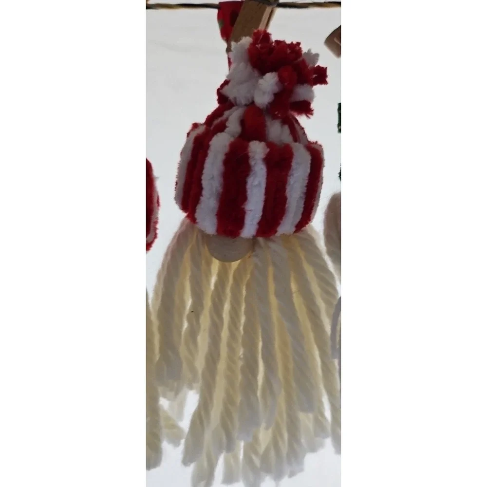 Home Made 4 Santa's And 1 Mrs. Clause Ornaments